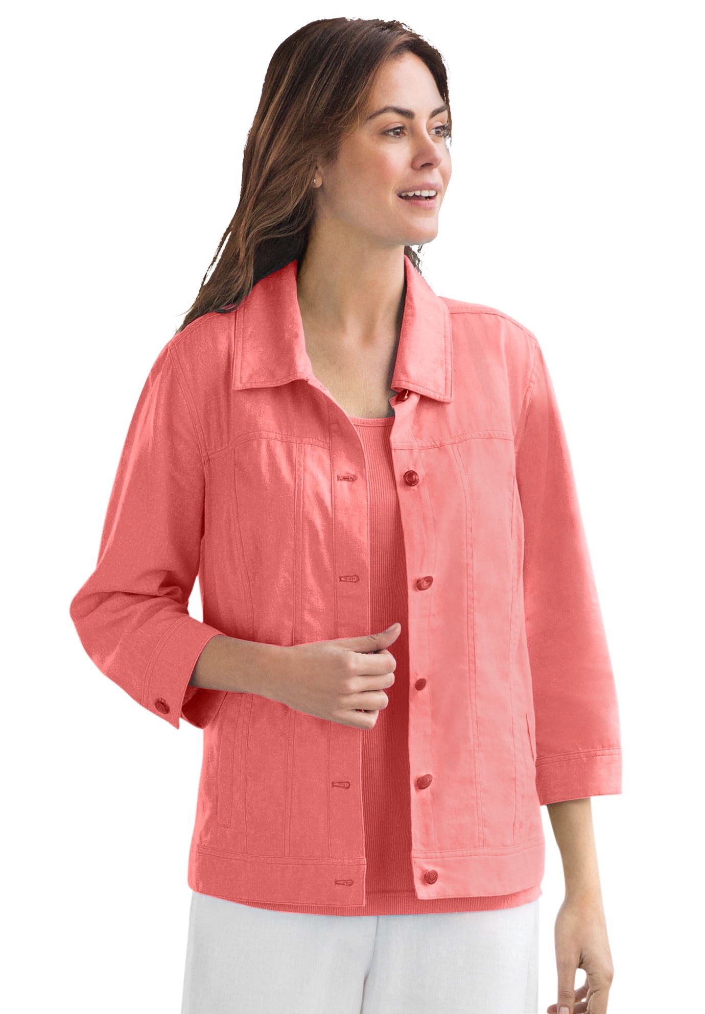 Plus Size Linen Jacket 