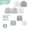 thumbnail image 7 of The Peanutshell Newborn Baby Layette Gift Set for Baby Boys and Girls, Shower Gift Essentials, Grey and White Celestial Bears, 7 of 7
