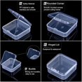 thumbnail image 3 of Caja Organizadora de Abalorios 60 Pcs de Recipientes de Plástico Transparente para Almacenamiento Mini Cajas para Manualidades y Joyería DIY, 3 of 4