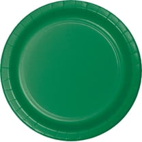 240 Count Bulk Pack Emerald Green Paper 6.75 inch Dessert Plates