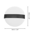 thumbnail image 2 of Unique Bargains 1 Pc Round Makeup Powder Puff for Travel Dressing Tables 2.36"x0.47" White Black Fleece, 2 of 5
