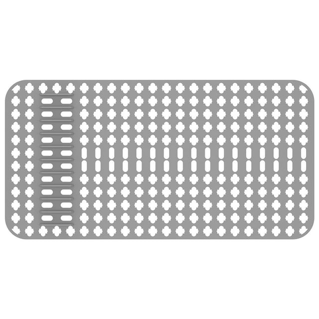 Silicone Sink Protector Heat-Resistant Sink Liner Mat Anti-Slip Kitchen Sink Mats Large Sink Drainer Mat Reusable Sink Protector Mat Portable Sink Mat Practical for Kitchen Rectangle Sink