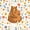Peach Brown Cream, variant on Castle Fairy Kawaii Animal Bear Twin Sheets 3pcs,Cartoon Wildlife Bedding,Sage Off White,1 Fitted Sheet, 1 Flat Sheet and 1 Pillowcase