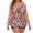 23-Multicolor, variant on Womens Tankini Swimsuits Plus size Modest Two Piece Ruched Front Smoothing Full Coverage Boyshorts for Beach, L-5XL