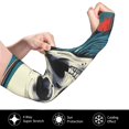 thumbnail image 2 of Bingfone Farmers Gardening Sleeves Sun Protection Arm Cooling Sleeves for Women Men with Thumb Hole - Modern Hip-Hop Skull, 2 of 7