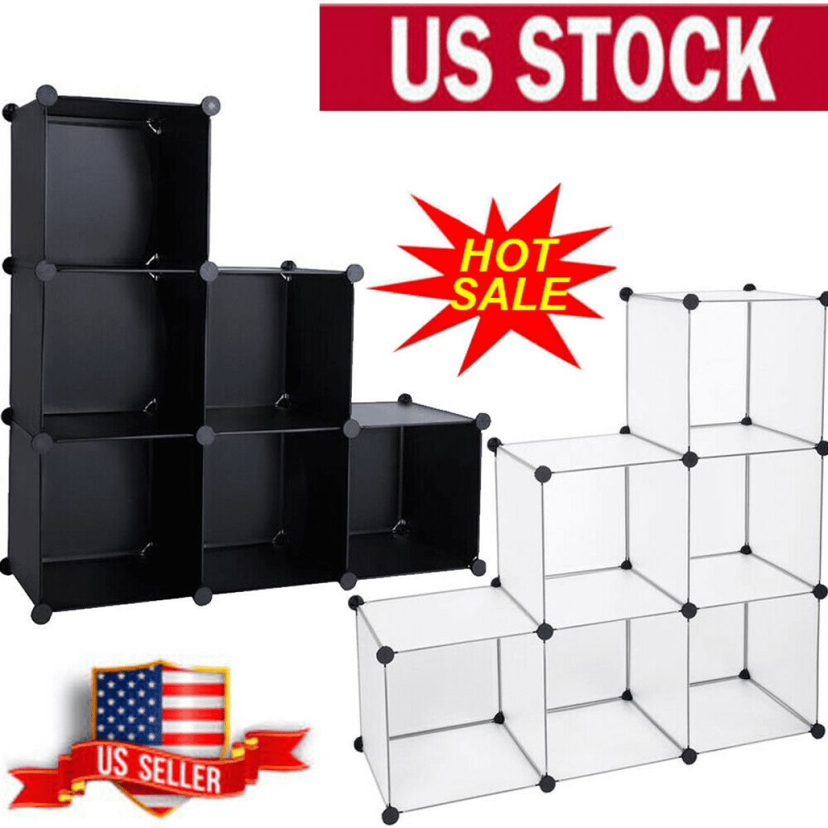 New Arrival DIY Cube Storage Organizer, 6Cube Shelves Units, Closet
