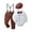White, variant on CARETOO Newborn Baby Boy Clothes Formal Long Sleeve Floral Dress Shirt Suspender Pants Tie Outfit