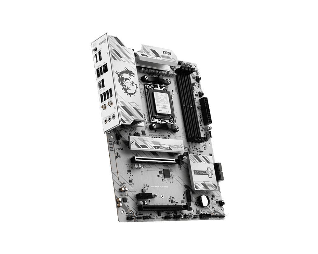 MSI B850 GAMING PLUS WIFI6E AM5 AMD B850 SATA 6GBs DDR5 Ryzen 9000/ 8000/ 7000 ATX Motherboard