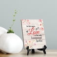 thumbnail image 2 of In This Space, Love Is The Only Language Spoken Table Sign with Acrylic Stand (6 x 8“) | Religious Church & Home Decor, 2 of 8