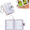 thumbnail image 1 of 2 Pack 2 Inch Mini Photo Albums, Keychain with 20 Pockets, Card Holder, for Storing Photos, Mini Photo Album, Gift Idea (2 Colors), 1 of 5