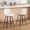 Faux Leather-Beige, variant on ONEVOG 25.6" Swivel Bar Stools Set of 2,Faux Leather Upholstered Counter Stools with Full Back,Modern Counter Height Bar Stools with Black Metal Legs,Black