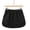Black, variant on Shirt Extenders for Women Layering A Line Mini Skirt Half Length Shirt Extender Underskirt