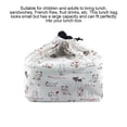 thumbnail image 4 of Yuarrent Bolsa de almuerzo Bolsa de fiambrera de lino y algodón Bolsa de mano portátil para alimentos al aire libre para acampar en la oficina, BDD48 Type3 NO3 Yuarrent HA004013-03, 4 of 6