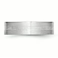 thumbnail image 3 of Bague avec Incrustation d'Argent Sterling en Satin 6mm Bande Plate Taille 7, 3 of 6