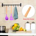 thumbnail image 3 of BPA Free Non-Stick Silicone Cooking Kitchen Utensils with Wooden Handle,Heat Resistant Kitchen GadgetsLavender Purple + Lavender Purple, 3 of 5