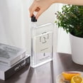 thumbnail image 3 of NiHome Flat Water Bottle for Purse 25oz, A5 Water Bottle Plastic 750ml, Book Shaped Water Bottle Portable for Travel, Leak-Proof & BPA Free, Square Water Bottle Flat for Bag, Transparent, 3 of 8