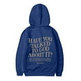 thumbnail image 5 of Christian Hoodies for Girls Have You Talked To God About It Cute Graphic Hooded Sweatshirt with Pockets Pullover Tops, 5 of 6