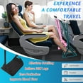 thumbnail image 2 of Foot Hammock for Plane Travel, Upgraded Wide Airplane Foot Hammock with Detachable Hardboard, Portable Footrest for Air Travel Essentials Long Flights Flying, Adjustable Foot Rest Leg Hammock, 2 of 13