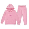 thumbnail image 3 of Kiijoy Toddler Girls Outfits Bow Letter Print Pullover Hoodie Jogger Pants Set, Sizes 3-4, 3 of 3