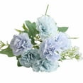 thumbnail image 2 of SPRING PARK Artificial Carnations Flowers Bouquet Silk Flowers for Mother's Day Wedding Party Festival Decor, 2 of 7