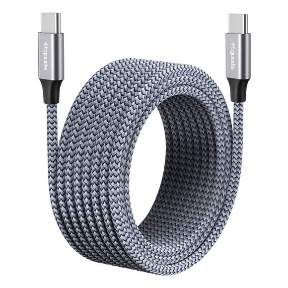 shiyou-[ 30ft/9m ] Extra Long USB C Cable, USB C to Type C Cable, USB Type C 2.0 to Type C Cable PD Charger Power Cord Compatible with Samsung Galaxy Pad pro Pixel Switch & USB-C Phone Tablet Laptop