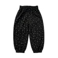 thumbnail image 2 of SHTXOZHI Corduroy Print Pants For Girls Elastic Waist Loose Casual Bottoms Warm Breathable Elastic Cuffed Jogger Pants, 2 of 5
