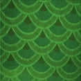 thumbnail image 1 of Ahgly Company Machine Washable Indoor Square Transitional Deep Emerald Green Area Rugs, 4' Square, 1 of 7
