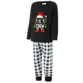 thumbnail image 4 of PaerPade Family Matching Christmas Pajamas Set Letter Print Tops Plaid Pants Holiday Sleepwear for Dad Mom Kids PJs, 4 of 10
