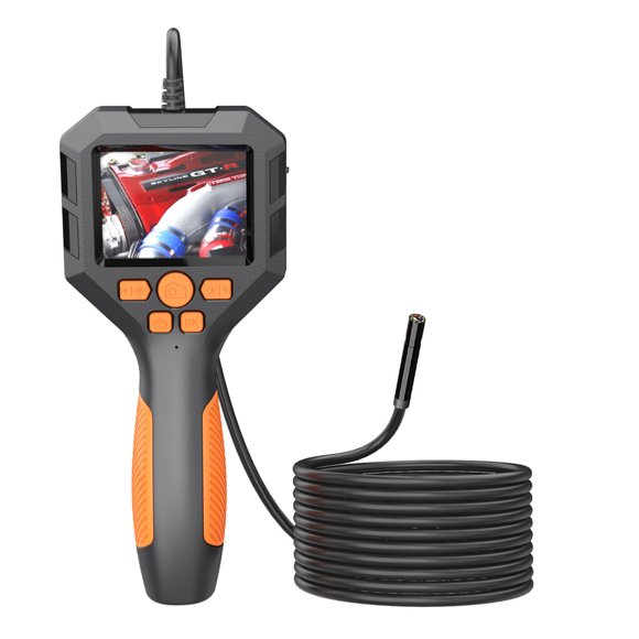 ruzhgo Waterproof Inspection Borescope with Anti-slip Handle True Color Screen for Pipe Sewer Drain Plumbing