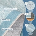 thumbnail image 4 of Funslane Modern Geometric Area Rug 9' x 12', Washable Carpet, Ultra Thin Soft Non-Slip Rug for Living Room Bedroom Home Office, Light Blue, 4 of 8