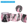 thumbnail image 4 of Cinta de camuflaje de 2in x 14.76ft, 4 rollos de cinta autoadhesiva de camuflaje para flash de cámara, Rojo rosa, 4 of 6