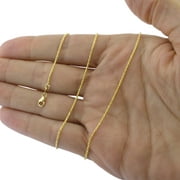 Nuragold 14k Yellow Gold 2mm Rope Chain Diamond Cut Pendant Necklace, Womens Mens Jewelry 16" - 30"