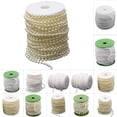 thumbnail image 2 of Coofit 32.8ft Pearl Chain Artificial Multifunctional DIY Pearl Trim Pearl Bead Chain, 2 of 3
