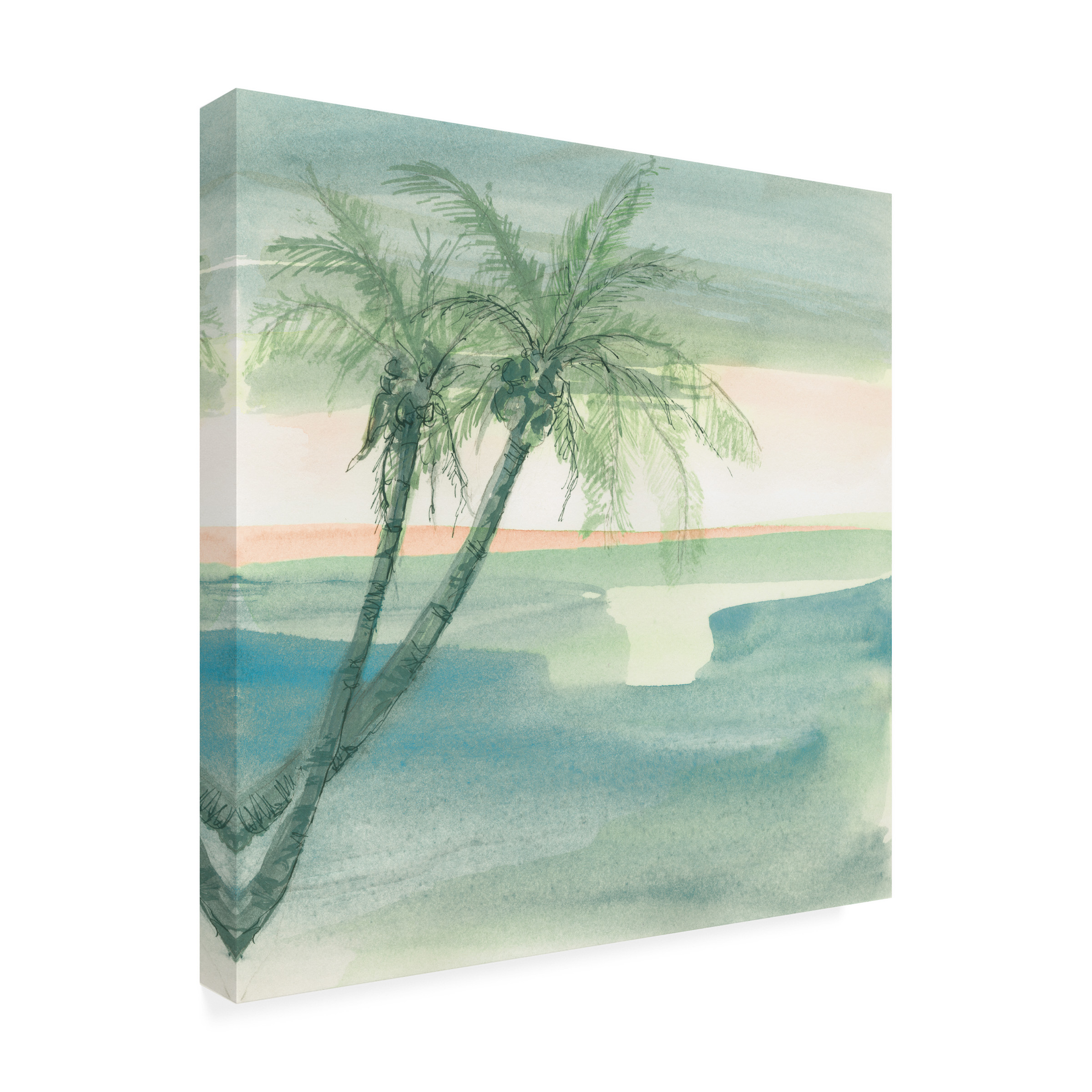 Trademark Fine Art 'Peaceful Dusk I Tropical' Canvas Art by Chris Paschke