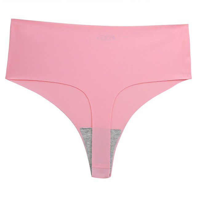 Tanga de mujer sexy, transpirable, sin costuras, de cintura alta, a la moda, sin costuras, deportiva, de secado rápido, transpirable para mujer