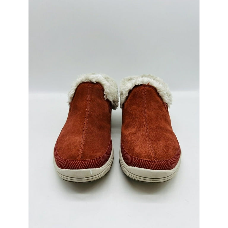 ryka faux fur slip on mules