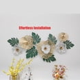 thumbnail image 6 of Wall Art Decor 3D Metal Wall Decor Golden Metal Flower Wall Decor Leaf Elegant Wall Sculptures Home Decoration for Living Room, Bedroom, Dining Room, Office, Hotel, 6 of 6