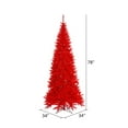 thumbnail image 2 of Vickerman 6.5' Red Fir Slim Artificial Christmas Tree, Unlit, 2 of 4