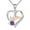 Purple, variant on 2025 New Mothers Day Gifts Mom Necklace for Women Love Heart Pendant Necklaces Cubic Zirconia Birthday Jewelry for Grandma Wife Her, I Love You Mom