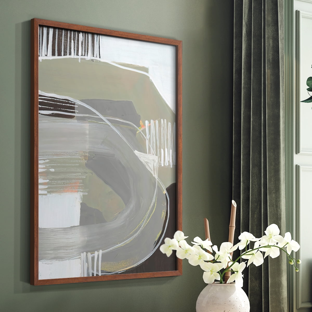 Arching Neutrals I in Paper Solid Wood 8 x 10 Framed Print