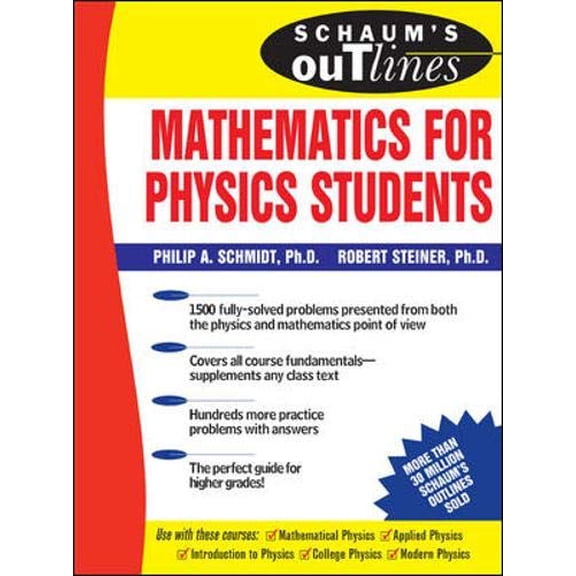Pre-Owned Schaum's Outline of Mathematics for Physics Students (Schaum's Outline Series) (Paperback) 0071461582 9780071461580