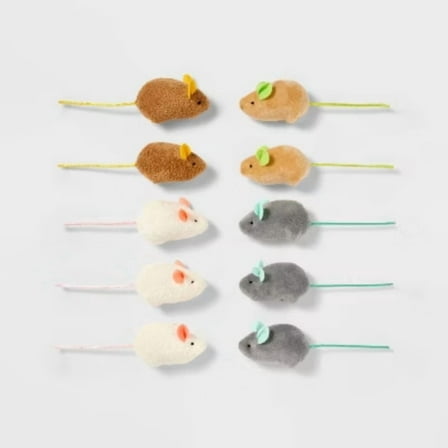 Mouse Multipack Cat Toy Set - 10pk