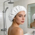 thumbnail image 4 of BotaniNest Bonnet de Douche Réutilisable pour et Protecteur de Cheveux de Bain à Bande Élastique Douce, 4 of 4