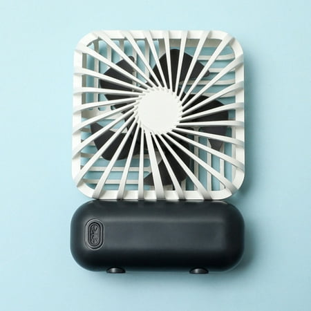 

Alexsix Handheld Fan Portable Mini Hand Held Fan Small Personal Fan USB Desk Fan Rechargeable Strong Airflow Travel Fan(White)