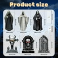 thumbnail image 2 of Halloween Tombstone, Graveyard Decorations for Halloween Gravestones Yard Signs with Stakes Witch 3PCS 23.6'' Large Ghosts 3PCS 15.7'' Gravestones Outdoor Decoration for Home Party Garden, 2 of 7
