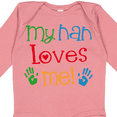 thumbnail image 4 of Inktastic My Nan Loves Me Boys or Girls Long Sleeve Baby Bodysuit, 4 of 5