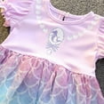 thumbnail image 2 of WIBACKER 1-6T Toddler Kid Baby Girls Fancy Party Puff Sleeve Princess Dress Cosplay Costume Dress Up, 2 of 12