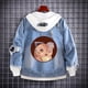 thumbnail image 5 of Chaqueta vaquera con capucha para hombre, chaqueta vaquera con capucha, abrigo con agujeros, Anime Fifures, Kishibe Hayakawa Aki, para Cosplay, 5 of 5