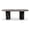 Black, variant on Bowery Hill Modern / Contemporary Black Marble Oval Top Dining Table