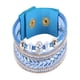 thumbnail image 1 of Accesorios de joyería de tejido de pulsera de diamantes de imitación de terciopelo de moda con cuentas (azul), 1 of 3